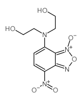 2,2′-((7-NITRO-4-BENZOFURAZAZANYL)IMINO)-BISETHANOL OXIDE structure