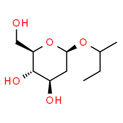 alpha-D-arabino-Hexopyranoside, 1-methylpropyl 2-deoxy- (9CI) Structure