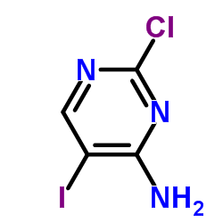 4-Amino-2-chloro-5-iodopyrimidine structure