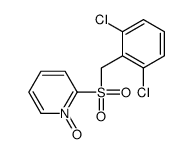 2-[(2,6-dichlorophenyl)methylsulfonyl]-1-oxidopyridin-1-ium Structure