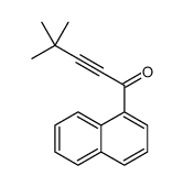 4,4-dimethyl-1-naphthalen-1-ylpent-2-yn-1-one结构式