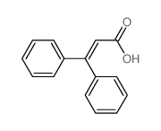 3,3-Diphenyl-2-propenoic acid Structure