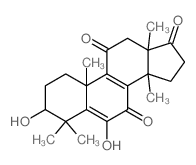 3,6-dihydroxy-4,4,10,13,14-pentamethyl-1,2,3,12,15,16-hexahydrocyclopenta[a]phenanthrene-7,11,17-trione Structure