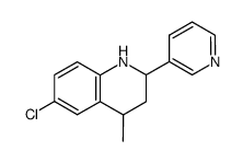 6-Chloro-4-methyl-2-pyridin-3-yl-1,2,3,4-tetrahydro-quinoline结构式