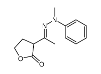3-[C-methyl-N-(N-methylanilino)carbonimidoyl]oxolan-2-one Structure