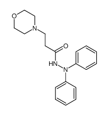 3-morpholin-4-yl-propionic acid N',N'-diphenyl-hydrazide结构式