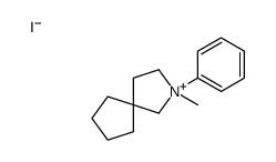 2-methyl-2-phenyl-2-azoniaspiro[4.4]nonane,iodide Structure