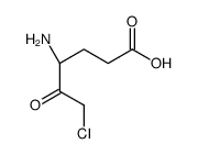 (4R)-4-amino-6-chloro-5-oxohexanoic acid结构式
