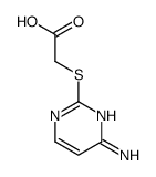 2-(4-aminopyrimidin-2-yl)sulfanylacetic acid结构式