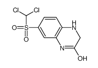 7-(dichloromethylsulfonyl)-3,4-dihydro-1H-quinoxalin-2-one Structure