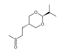 2-Isopropyl-5-(2-methanesulfinyl-ethyl)-[1,3]dioxane Structure