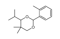 5,5-dimethyl-2-(2-methylphenyl)-4-propan-2-yl-1,3-dioxane Structure