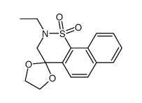 2'-ethyl-2',3'-dihydro-spiro[[1,3]dioxolane-2,4'-naphtho[2,1-e][1,2]thiazine] 1',1'-dioxide Structure