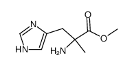 2-amino-3-(1(3)H-imidazol-4-yl)-2-methyl-propionic acid methyl ester结构式