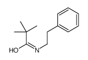 2,2-dimethyl-N-(2-phenylethyl)propanamide Structure