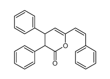 3,4-diphenyl-6-(2-phenylethenyl)-3,4-dihydropyran-2-one Structure