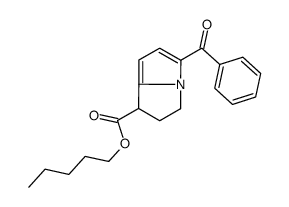 pentyl 5-benzoyl-2,3-dihydro-1H-pyrrolizine-1-carboxylate Structure