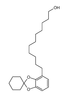 11-spiro[1,3-benzodioxole-2,1'-cyclohexane]-4-ylundecan-1-ol Structure