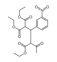 triethyl 2-(3-nitrophenyl)-4-oxopentane-1,1,3-tricarboxylate Structure