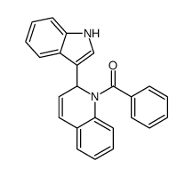 [2-(1H-indol-3-yl)-2H-quinolin-1-yl]-phenylmethanone结构式