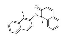 1-methyl-1-(1-methylnaphthalen-2-yl)oxynaphthalen-2-one结构式