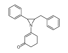 3-(2-benzyl-3-phenylaziridin-1-yl)cyclohex-2-en-1-one结构式