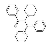 1,3-diphenyl-2,3-bis(1-piperidyl)propan-1-one Structure