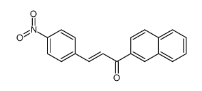 1-naphthalen-2-yl-3-(4-nitrophenyl)prop-2-en-1-one Structure