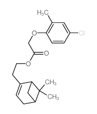 2-(7,7-dimethyl-4-bicyclo[3.1.1]hept-3-enyl)ethyl 2-(4-chloro-2-methyl-phenoxy)acetate结构式