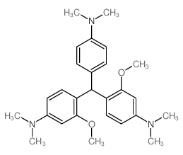 m-Anisidine,4,4'-[p-(dimethylamino)benzylidene]bis[N,N-dimethyl- (8CI)结构式