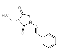 2,4-Imidazolidinedione,3-ethyl-1-[(phenylmethylene)amino]- Structure