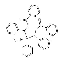 5-oxo-2-(3-oxo-1,3-diphenyl-propyl)-2,3,5-triphenyl-pentanenitrile结构式