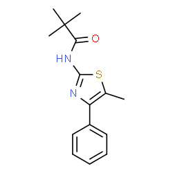 2,2-Dimethyl-N-(5-methyl-4-phenyl-1,3-thiazol-2-yl)propanamide Structure