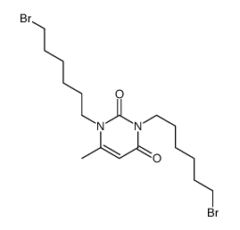 1,3-bis(6-bromohexyl)-6-methylpyrimidine-2,4-dione Structure