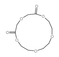 1,4,7,10,13-pentaoxacyclopentadecane-2,6-dione structure