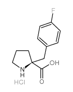 (S)-2-(4-FLUOROBENZYL)PYRROLIDINE-2-CARBOXYLIC ACID HYDROCHLORIDE Structure