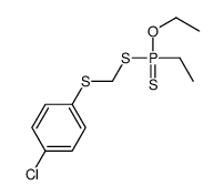 (4-chlorophenyl)sulfanylmethylsulfanyl-ethoxy-ethyl-sulfanylidene-λ5-phosphane结构式