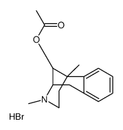 3,6-dimethyl-1,2,3,4,5,6-hexahydro-2,6-methanobenzo[d]azocin-11-yl acetate hydrobromide结构式