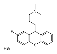 (3E)-3-(2-fluorothioxanthen-9-ylidene)-N,N-dimethylpropan-1-amine,hydrobromide Structure