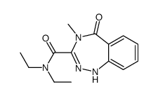 N,N-diethyl-4-methyl-5-oxo-1H-1,2,4-benzotriazepine-3-carboxamide Structure