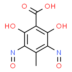 2,6-Dihydroxy-3,5-dinitroso-p-toluic acid Structure