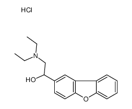 (2-dibenzofuran-2-yl-2-hydroxyethyl)-diethylazanium,chloride结构式