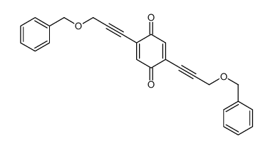 2,5-bis(3-phenylmethoxyprop-1-ynyl)cyclohexa-2,5-diene-1,4-dione Structure