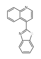4-Benzothiazol-2-yl-quinoline结构式