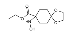 ethyl 8-hydroxyamino-1,4-dioxaspiro[4,5]decane-8-carboxylate结构式