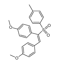 1,2-bis(p-methoxyphenyl)vinyl p-tolyl sulfone Structure