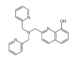 2-[[bis(pyridin-2-ylmethyl)amino]methyl]quinolin-8-ol结构式