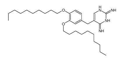 5-[(3,4-didecoxyphenyl)methyl]pyrimidine-2,4-diamine Structure