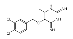 5-[(3,4-dichlorophenyl)methoxy]-6-methylpyrimidine-2,4-diamine Structure