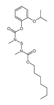 (2-propan-2-yloxyphenyl) N-[heptoxycarbonyl(methyl)amino]sulfanyl-N-methylcarbamate结构式